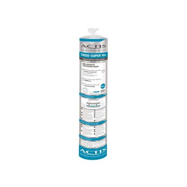 Aislamiento térmico Triso Super 10+ (Rollo 16m2)"ult.uds"