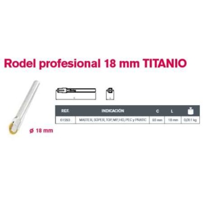 RODEL PROFESIONAL TITANIO 18mm