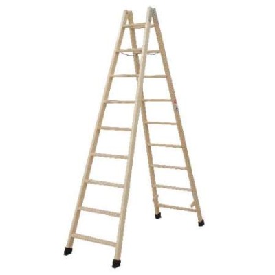 ESCALERA TIJERA DE MADERA 9...