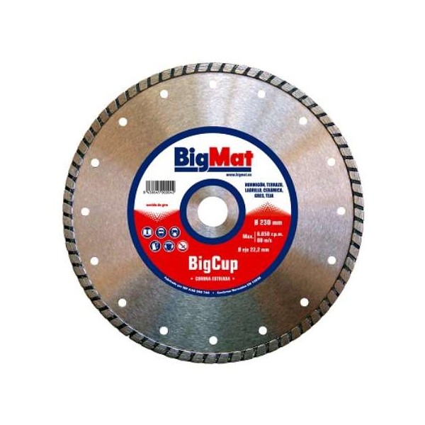 DISCO DIAMANTE G.OBRA BIGCUP TURBO 230MM