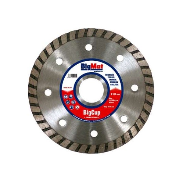 DISCO DIAMANTE G.OBRA BIGCUP TURBO 115MM