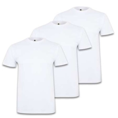 PACK 3  CAMISETAS BLANCAS L
